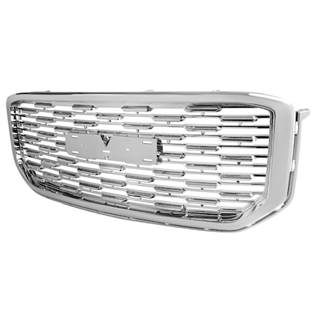 Spec-D Tuning Gmc Yukon Chrome Mesh Style Grille 2015-2018 HG-YUK15C-V2-GL